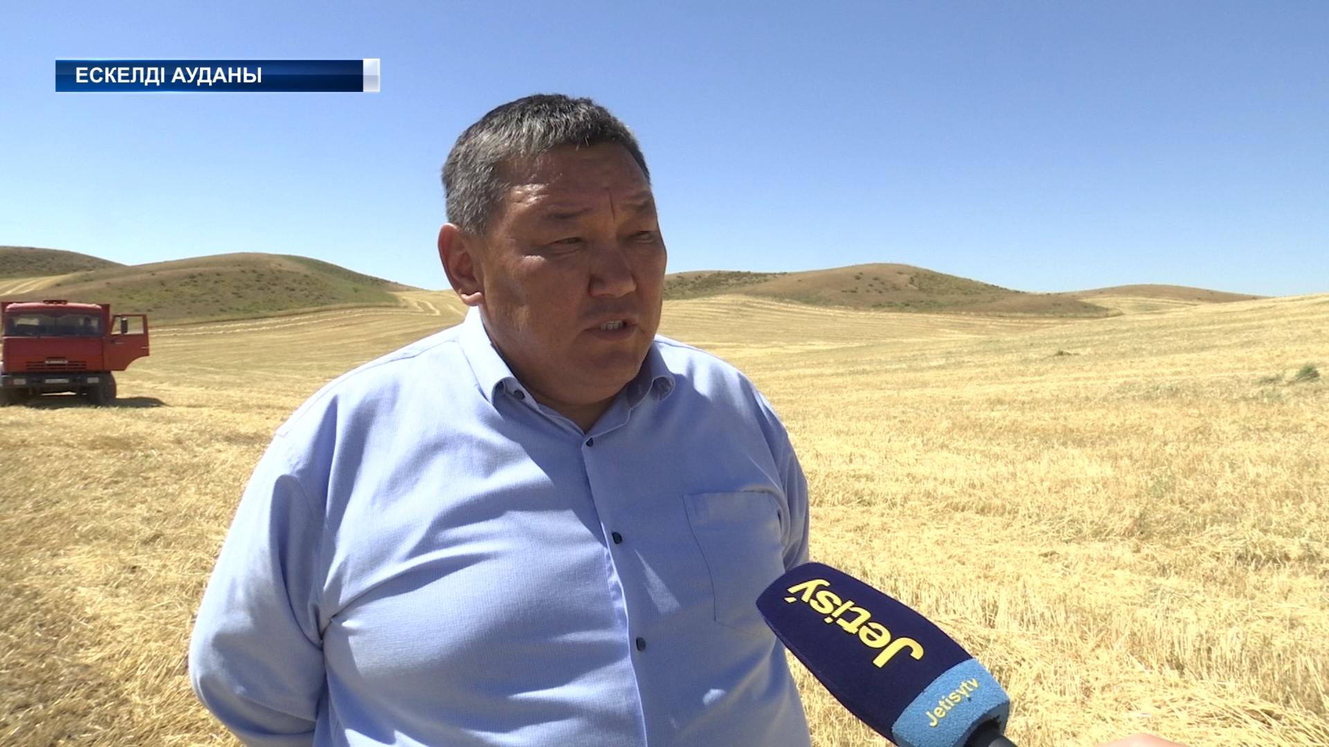 Ескелді ауданында орақ науқаны қызып тұр