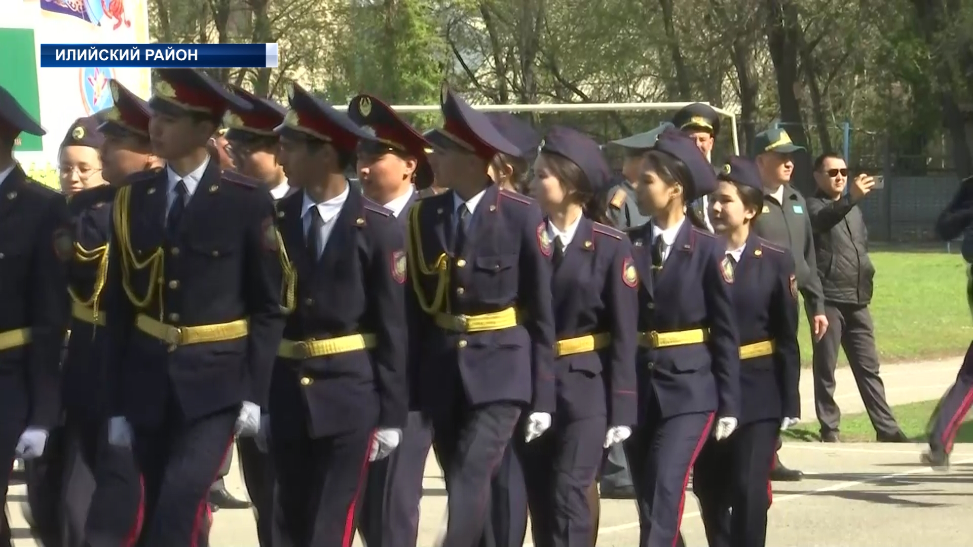 Юные  кадеты пожарной и полицейской службы Алматинской области приняли торжественную присягу