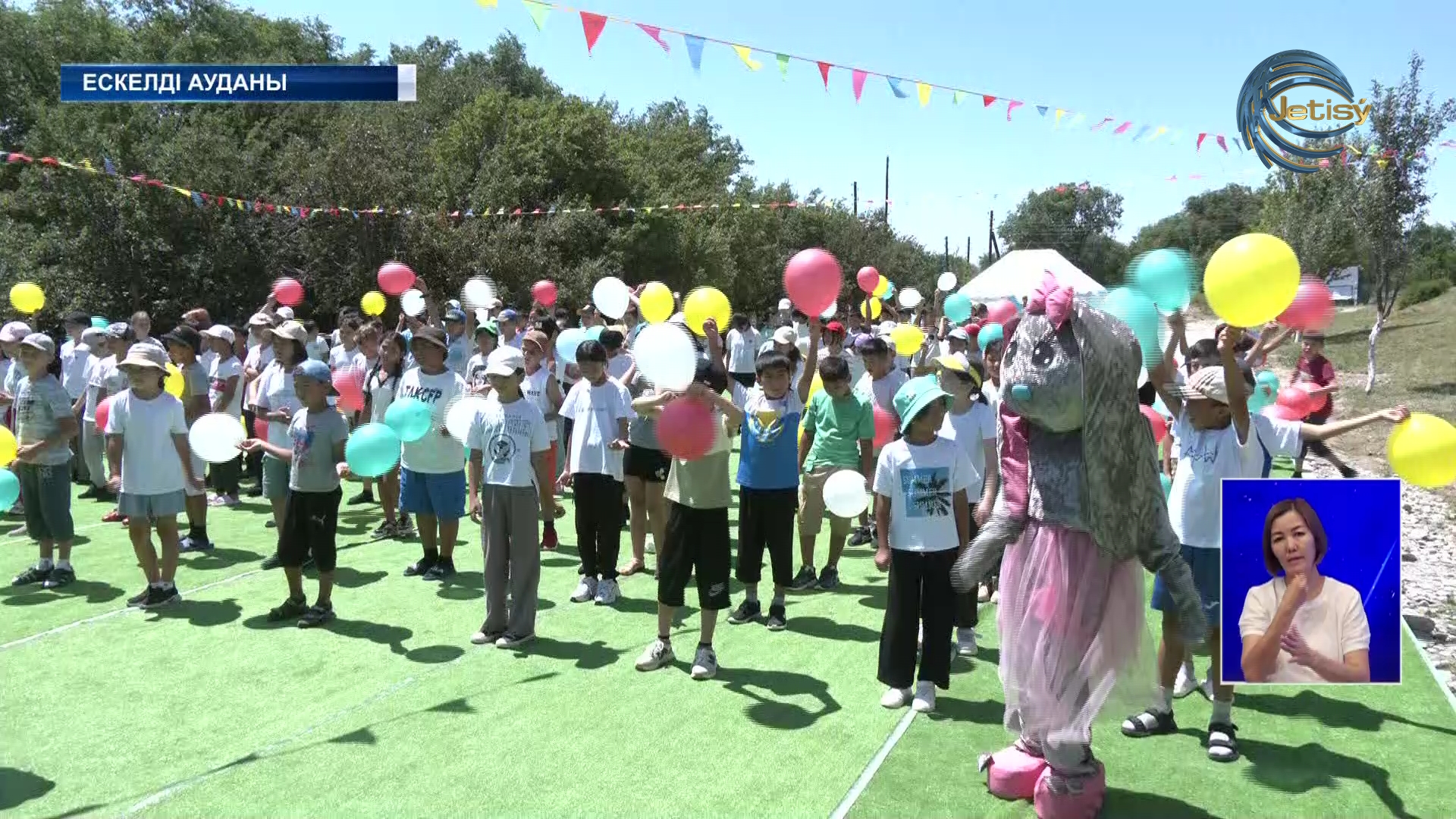 Ескелді ауданында лагерь ашылды