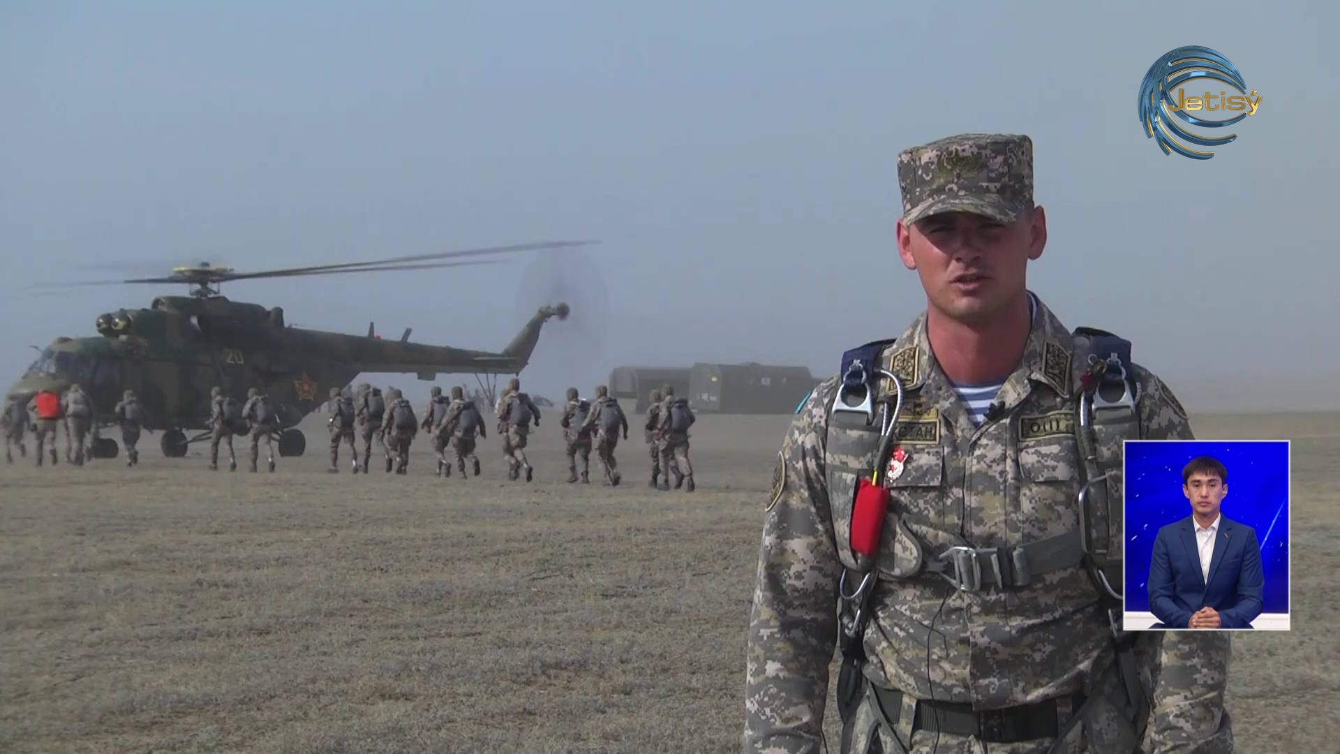 Қонаев гарнизонының жас десантшылары парашюттан секіру жаттығуларын өткізді