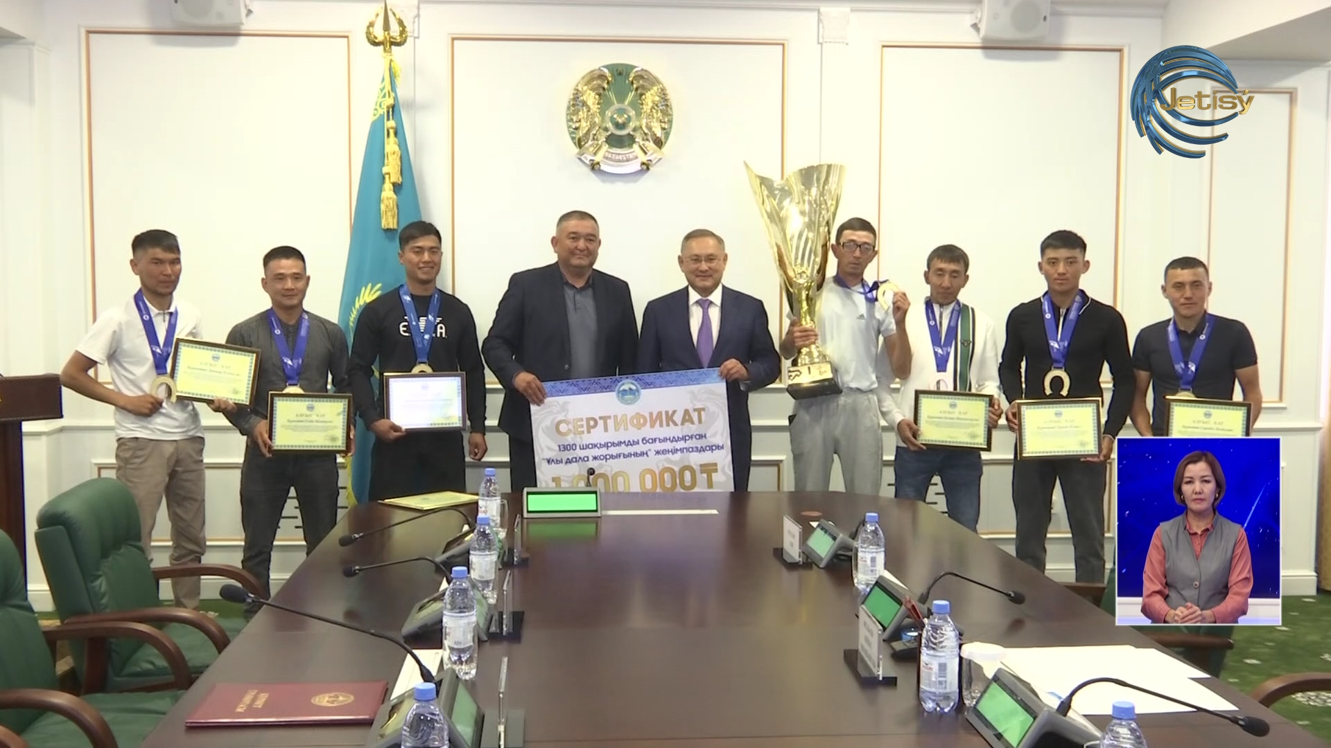 Бейбіт Исабаев Жетісу облысының шабандоздарын қабылдады