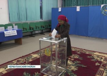 В Кербулакском районе активно идет голосование