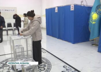 Кербұлақ ауданында дауыс беру белсенді жүруде
