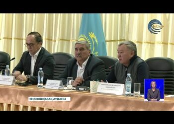 Депутаттар Еңбекшіқазақ ауданына барды