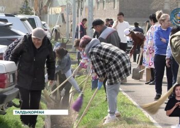 Талдықорғанда сенбілік жұмыстар жалғасып жатыр