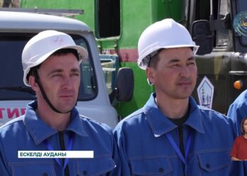 Ескелді ауданында электромонтерлердің жарысы басталды