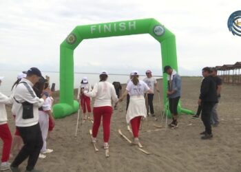 В нашем регионе прошел чемпионат — песчаные лыжи