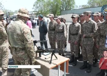 Қонаевта «Айбын-2024» әскери-патриоттық жиынының облыстық кезеңі басталды