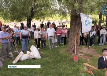 Текелі қаласында 150-ге жуық тұрғын тазалық жұмыстарын атқарды