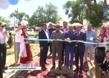 Открытие нового спортивного комплекса в Кызылбалыкском сельском округе