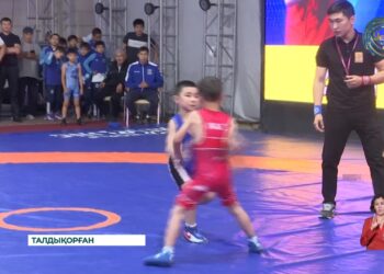 Талдықорғандағы «Жастар» саябағында грек-рим күресінен облыстық ашық турнир өтті