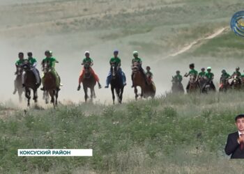 Сельчане своими силами организовали байгу, чтобы отметить знаменательный юбилей