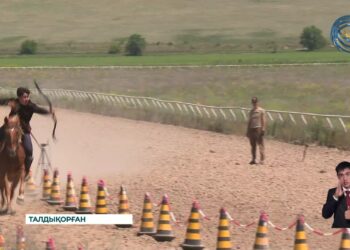 Талдықорғанда атшабарында ұлттық ойынымыз жамбы атудан Қазақстан чемпионаты өтіп жатыр