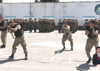 Строй Национальной гвардии города Талдыкорган пополнился новыми бойцами