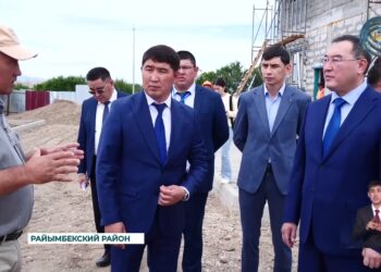 В Алматинской области активными темпами ведется строительство социальных объектов