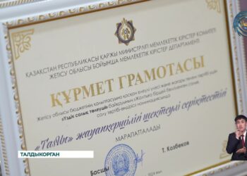 В области Жетысу наградили лучших налогоплательщиков