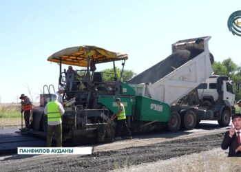 “Жаркент – Қорғас” автожолын жөндеу жұмыстары қызу жүргізілуде