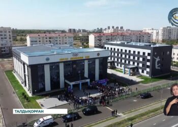 Талдықорғанда «Жетісу» волейбол клубына арналған заманауи жаттығу алаңы ашылды