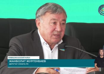 Состоялась встреча депутата сената парламента РК Жанболата Жоргенбаева со студентами