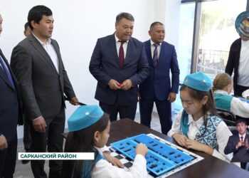 В селе Алмалы состоялось торжественное открытие нового спорткомплекса