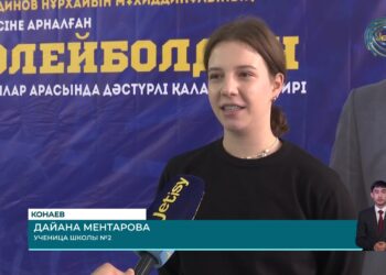 В Конаеве завершился ежегодный турнир по волейболу среди школьных команд