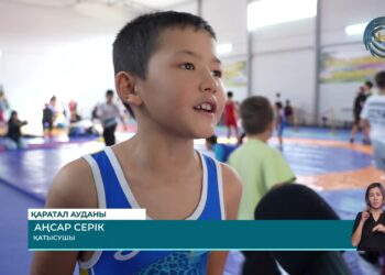 Қаратал ауданындағы Тастөбе ауылында грек-рим күресінен жасөспірімдер арасында турнир өтті