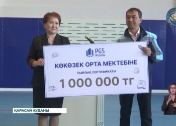 Көкөзек ауылында 1500 орындық жаңа мектеп шәкірттерге есік ашты