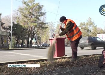 Ольга таңнан қас қарайғанша қала көшелерін тазалайды