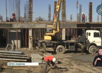 Кеген ауданында әлеуметтік нысандар салынып жатыр