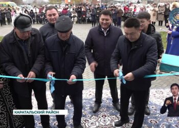 В селе Ескельды состоялось торжественное открытие сразу двух социальных объектов