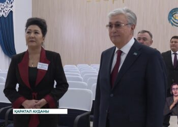 Президент Қаратал ауданына барды