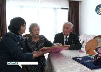 Полиция ардагері Шолпанбай Жүнісбеков 90 жасқа толды
