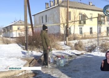 Алдабергенов ауылына су келді