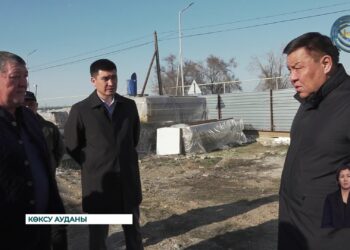 Балпық би ауылдық округінде салынып жатқа өрт сөндіру бөлімінің құрылысы тұралап тұр