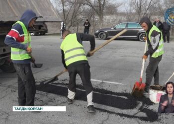 Талдықорғанда ағымды жол жөндеу жұмыстары басталды