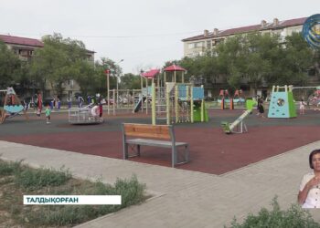 Талдықорғандағы ұзақ уақыт жөндеу көрмеген «Ұлан» шағын ауданы абаттандырылды