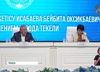 Бейбіт Исабаев Текелі қаласының тұрғындарымен кездесті