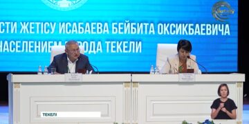 Бейбіт Исабаев Текелі қаласының тұрғындарымен кездесті