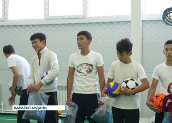 Алмалы ауылында 100 орынға арналған спорт кешені бой көтерді