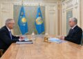 Глава государства принял акима области Жетісу Бейбита Исабаева