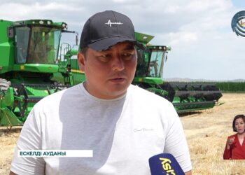 Ескелді ауданында заманауи ауыл шаруашылығы техникаларының көрмесі өтті