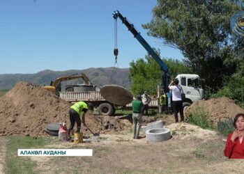 Лепсі ауылындағы тозығы жеткен су жүйесі жаңартылып жатыр