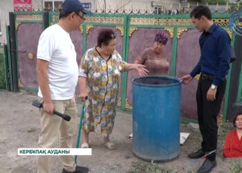 Сарыөзекте ауыз су арнайы техникамен жеткізіліп жатыр