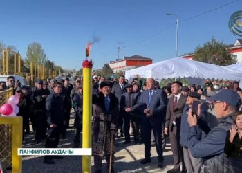 Алтынүй ауылында тұрғын үйлерге табиғи газ қосылды